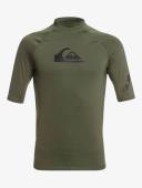 Quiksilver All Time Long Sleeve UPF 50 Rash Vest Olive 16