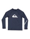 Quiksilver All Time LS Boy Apac Rash Vest 7 / Provincial Blue Heather