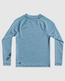 Quiksilver All Time LS Boy Apac Rash Vest 7 / Provincial Blue Heather