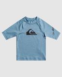 Quiksilver All Time Short Sleeve Rash Vest in Blue 5