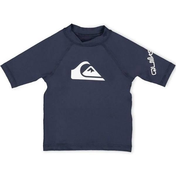 Quiksilver All Time Short Sleeve Rash Vest in Blue 5