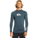 Quiksilver All Time UPF50 Long Sleeve T-Shirt Navy Blue - L