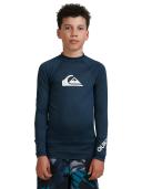 Quiksilver Boys 8-16 All Time Short Sleeve Rash Vest Navy 8