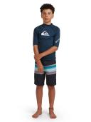 Quiksilver Boys 8-16 All Time Short Sleeve Rash Vest Navy 8