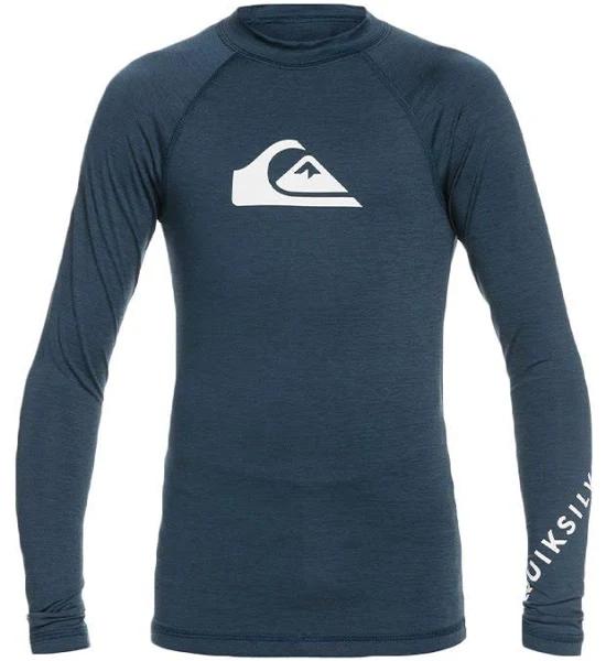 Quiksilver Boys All Time Long Sleeve Suntop - Indigo- Swimwear Galore