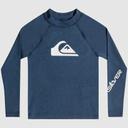 Quiksilver Boys All Time Long Sleeve Suntop - Provincial Blue- Swimwear Galore