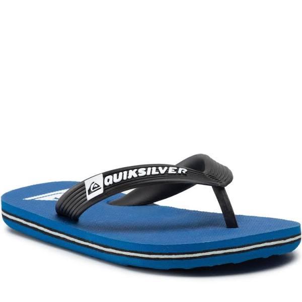 Quiksilver Boys Molokai Flip Flops - Black & Blue