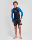 Quiksilver Boys' On Tour Long Sleeve Rash Vest in Navy | Size 14
