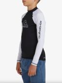 Quiksilver Boys' On Tour Long Sleeve Rash Vest in Navy | Size 14