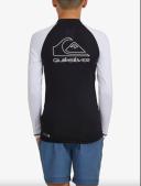 Quiksilver Boys' On Tour Long Sleeve Rash Vest in Navy | Size 14