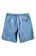 Quiksilver Men's 19" Surfsilk Scallop Board Shorts - Captains Blue - Swimoutlet.com
