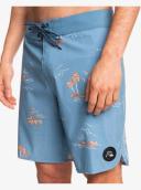Quiksilver Men's 19" Surfsilk Scallop Board Shorts - Captains Blue - Swimoutlet.com