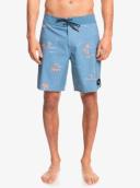 Quiksilver Men's 19" Surfsilk Scallop Board Shorts - Captains Blue - Swimoutlet.com