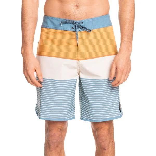 Quiksilver Men's 19" Surfsilk Tijuana Board Shorts - Captains Blue - Swimoutlet.com