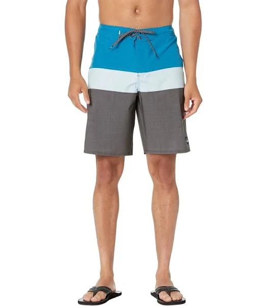 Quiksilver Men's 20" Surfsilk Panel Board Shorts - Blue Grey - Swimoutlet.com