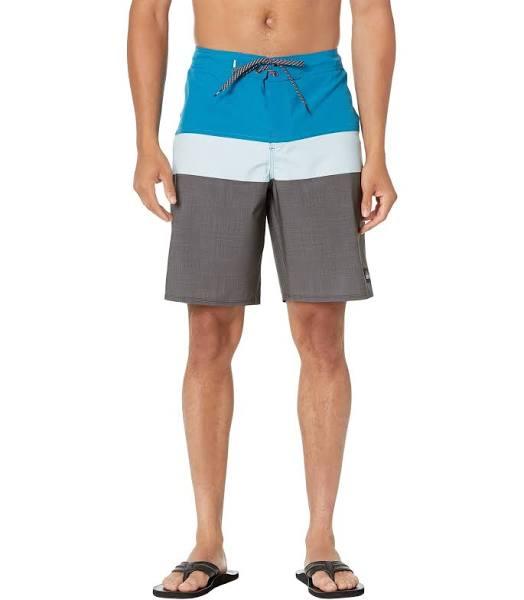 Quiksilver Men's 20" Surfsilk Panel Board Shorts - Blue Grey - Swimoutlet.com