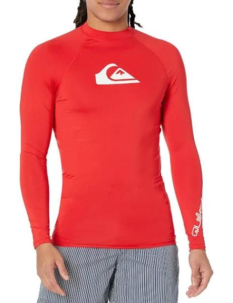 Quiksilver Men's All Time LS Long Sleeve Rashguard Surf Shirt