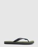 Quiksilver Men's Haleiwa Thongs Black / Green / Black 9