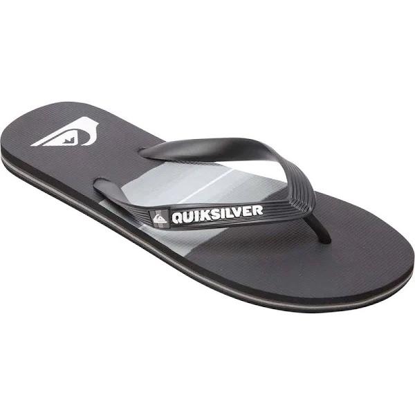 Quiksilver Men's Molokai Resin Tint Thongs Black/Grey 9