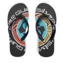 Quiksilver Men's Molokai Wordblock Thongs Black 13