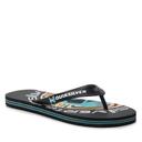 Quiksilver Men's Molokai Wordblock Thongs Black 9