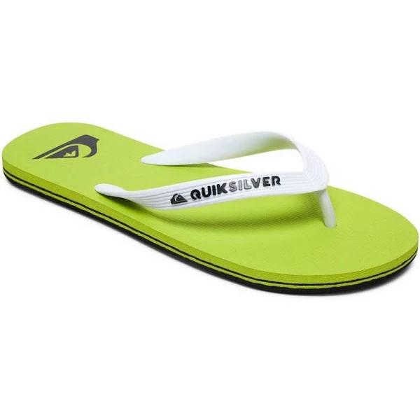 Quiksilver Mens Molokai Flip Flops - Black & White