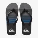 Quiksilver Molokai Black/Grey Slab Thongs Black 12
