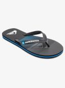 Quiksilver Molokai Black/Grey Slab Thongs Black 12