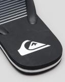 Quiksilver Molokai Black/Grey Slab Thongs Black 12