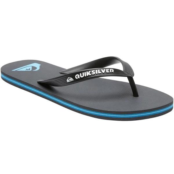 Quiksilver Molokai Mens Thongs Black / Grey 13