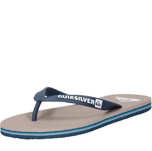 Quiksilver Molokai New Wave Flip Flops Blue Black - 43
