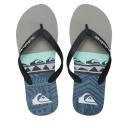 Quiksilver Molokai Panel Flip Flops Black Blue Grey - 43