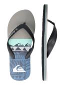 Quiksilver Molokai Panel Flip Flops Black Blue Grey - 43