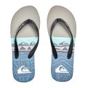 Quiksilver Molokai Panel Flip Flops Black Blue Grey - 46