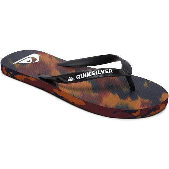 Quiksilver Molokai Panel Thongs in Black 10