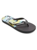 Quiksilver Molokai Panel Thongs in Black 12