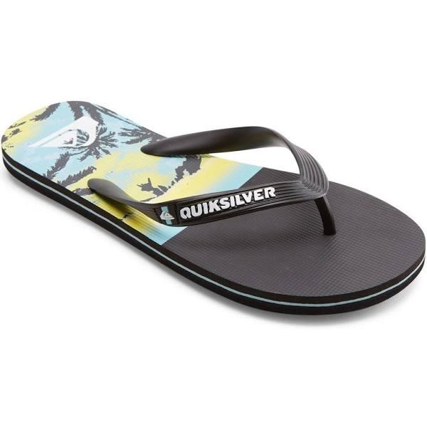Quiksilver Molokai Panel Thongs in Black 12