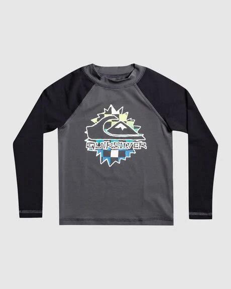 Quiksilver Next Gen Long Sleeve Rash Vest in Grey 5