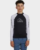 Quiksilver On Tour - Long Sleeve UPF 50 Rash Vest For Boys 8-16 Black 8