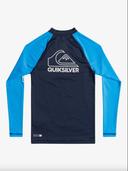 Quiksilver On Tour - Long Sleeve UPF 50 Rash Vest For Boys 8-16 Black 8