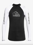 Quiksilver On Tour - Long Sleeve UPF 50 Rash Vest For Boys 8-16 Black 8