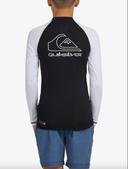 Quiksilver On Tour - Long Sleeve UPF 50 Rash Vest For Boys 8-16 Black 8