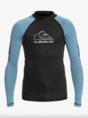 Quiksilver On Tour Long Sleeve Youth Rash Vest in Blue 16