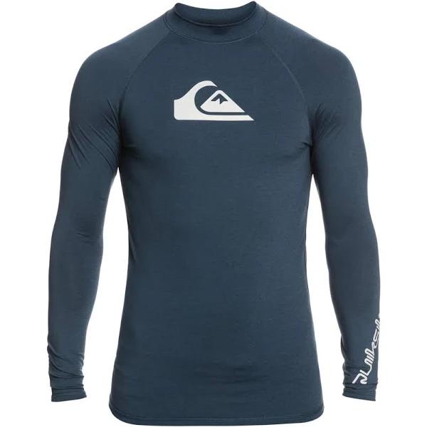 Quiksilver Surf All Time Short Sleeve T Shirt Blue Black - M