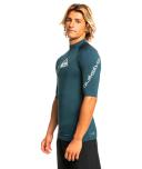 Quiksilver Surf All Time Short Sleeve T-Shirt Navy Blue White - M