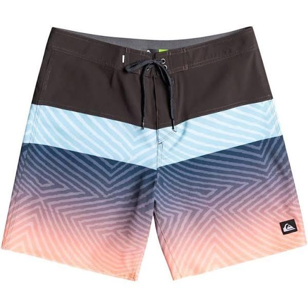 Quiksilver Surfsilk Panel 18 Inch Swim Shorts Black Blue Pink - 28
