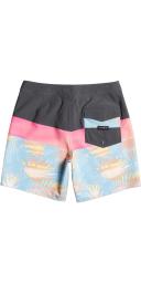 Quiksilver Surfsilk Panel 18 Inch Swim Shorts Black Pink Blue - 31