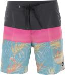 Quiksilver Surfsilk Panel 18 Inch Swim Shorts Black Pink Blue - 32