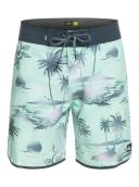 Quiksilver Surfsilk Scallop 18" Boardshorts in Green 40