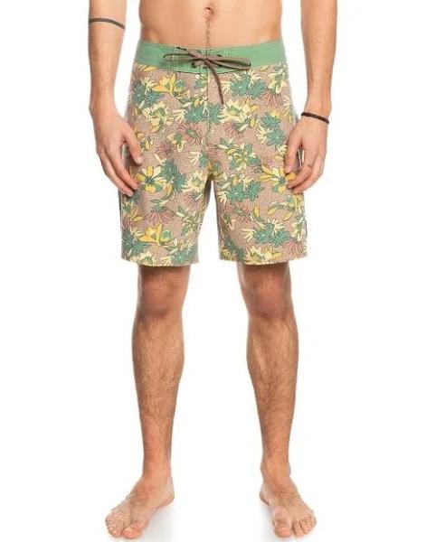 Quiksilver Surfsilk Washed 18" Boardshorts in Golden Rod Assorted 33
